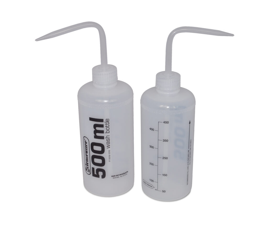 Volume Labeled Narrow-Mouth Wash Bottle