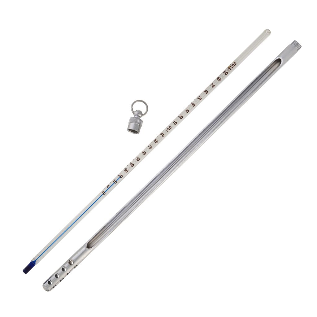 H-B DURAC® Plus Armored Liquid-in-Glass Laboratory Thermometers, Organic Liquid Fill