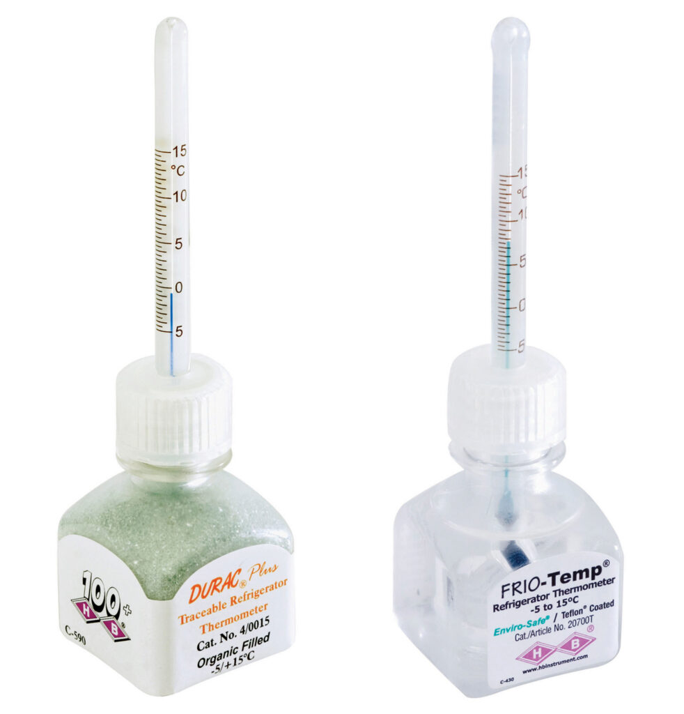 H-B FRIO-Temp & DURAC® Plus Blood Bank Verification Thermometers; Traceable to NIST