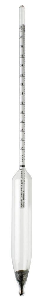 H-B DURAC® Specific Gravity / Relative Density (G/cmᶟ) Precision Hydrometers; Traceable to NIST