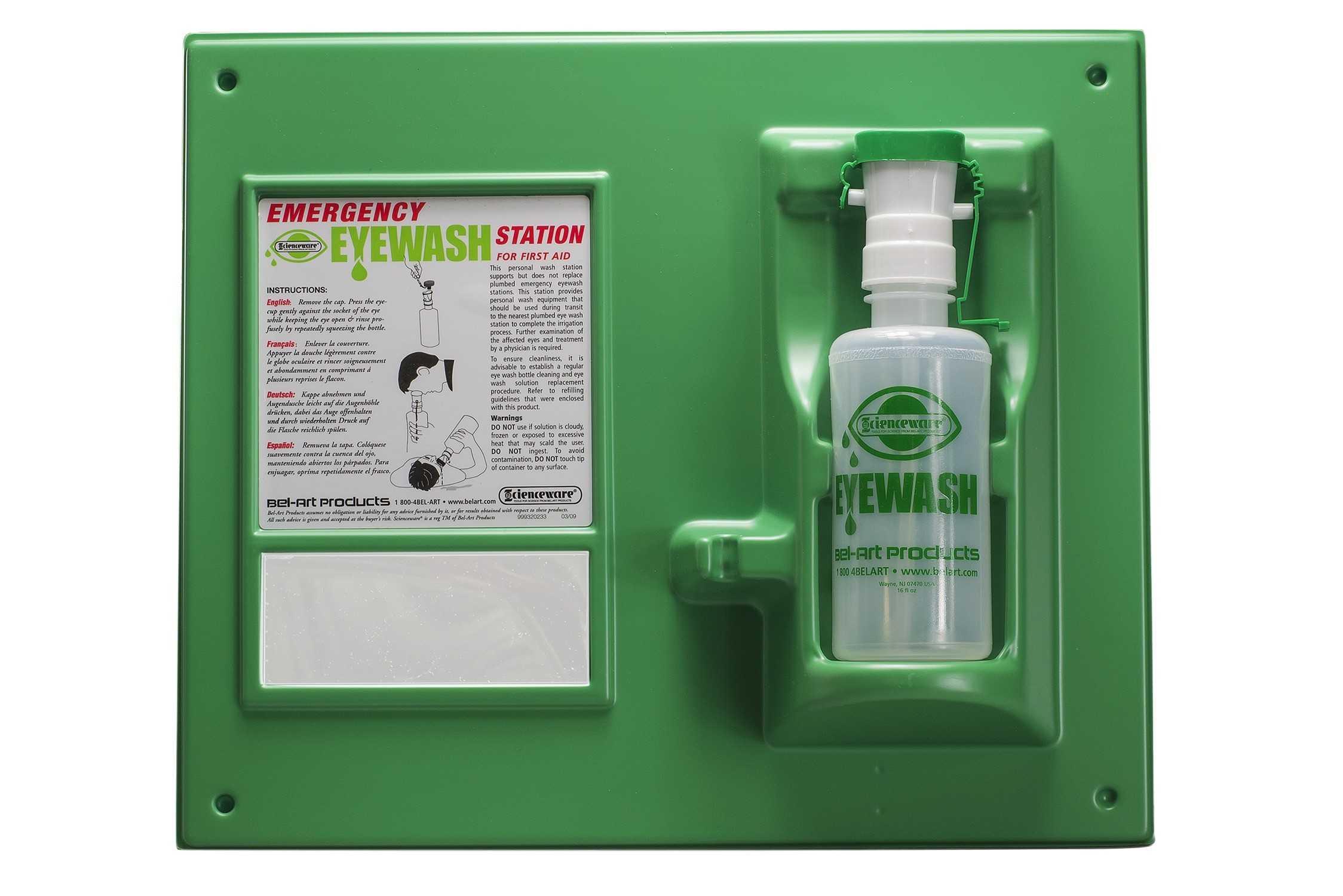 SP Bel-Art Emergency Eye Wash Safety Station; 1 Bottle, 500ml 