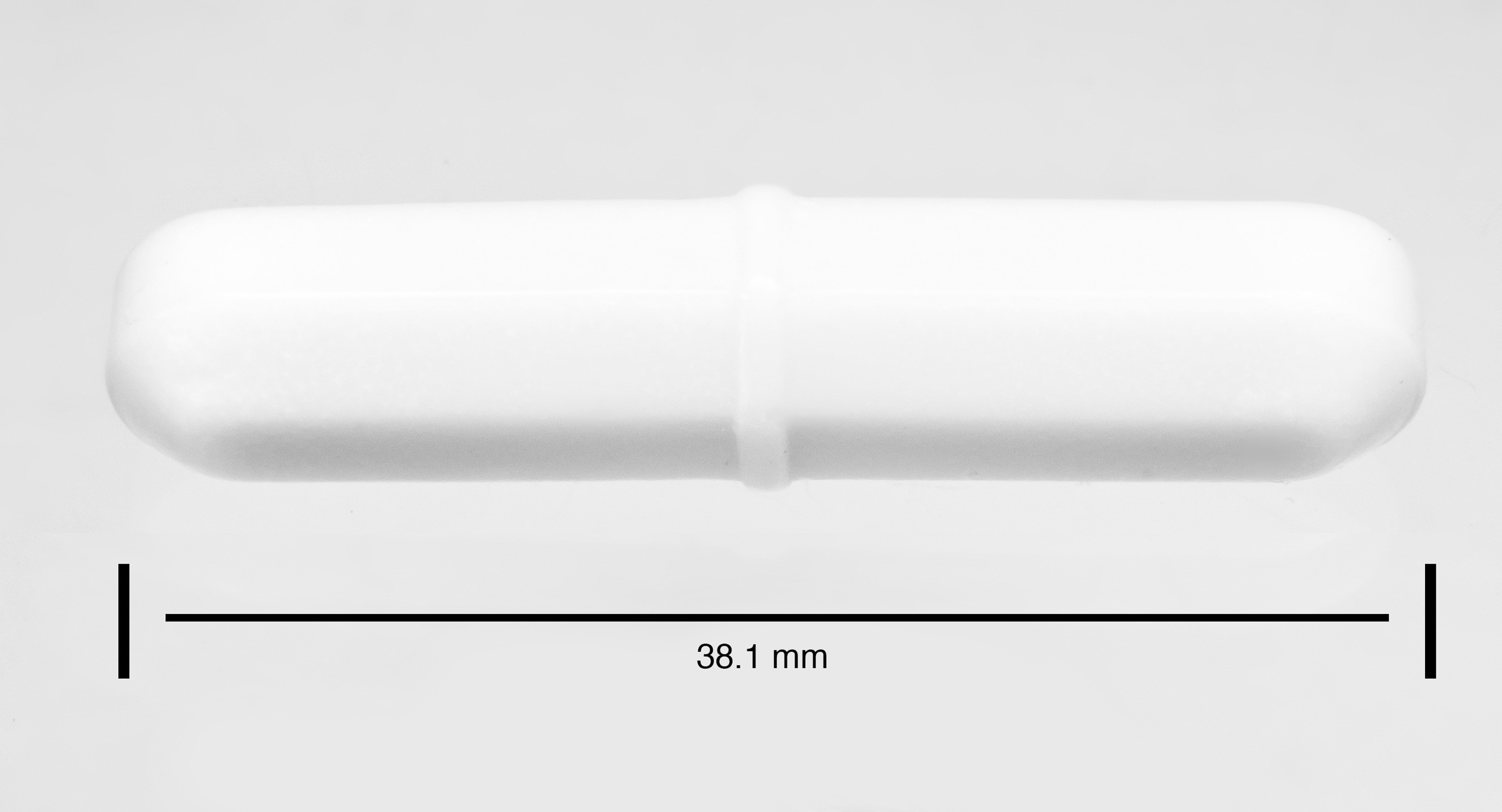 SP Bel-Art Spinbar Teflon Octagon Magnetic Stirring Bar; 38.1 x 8mm, White