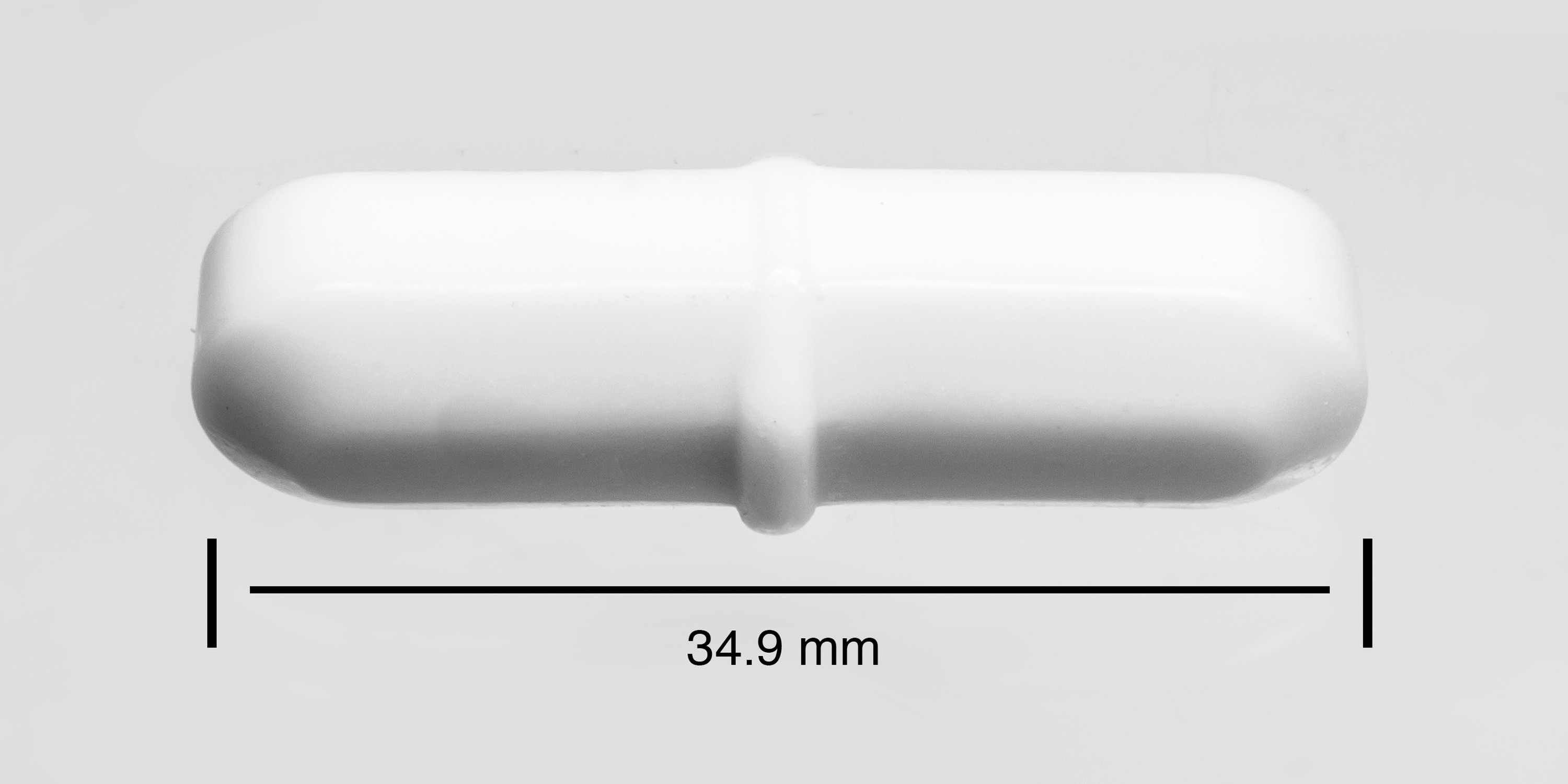 SP Bel-Art Spinbar Teflon Octagon Magnetic Stirring Bar; 34.9 x 9.5mm, White