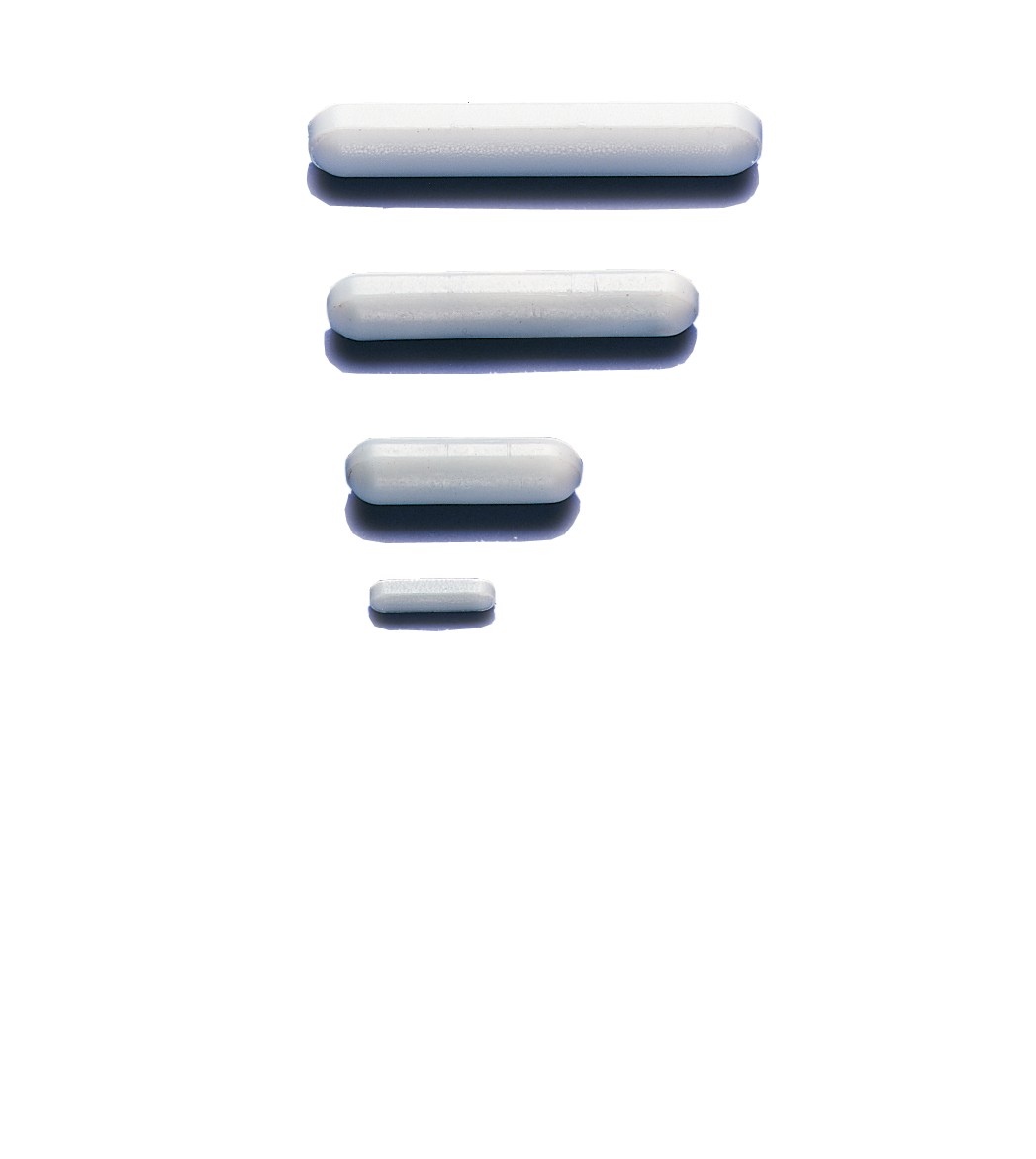 SP Bel-Art Spinbar Teflon Disposable Polygon Magnetic Stirring Bars; 41.3 x 8mm, White (Pack of 100)