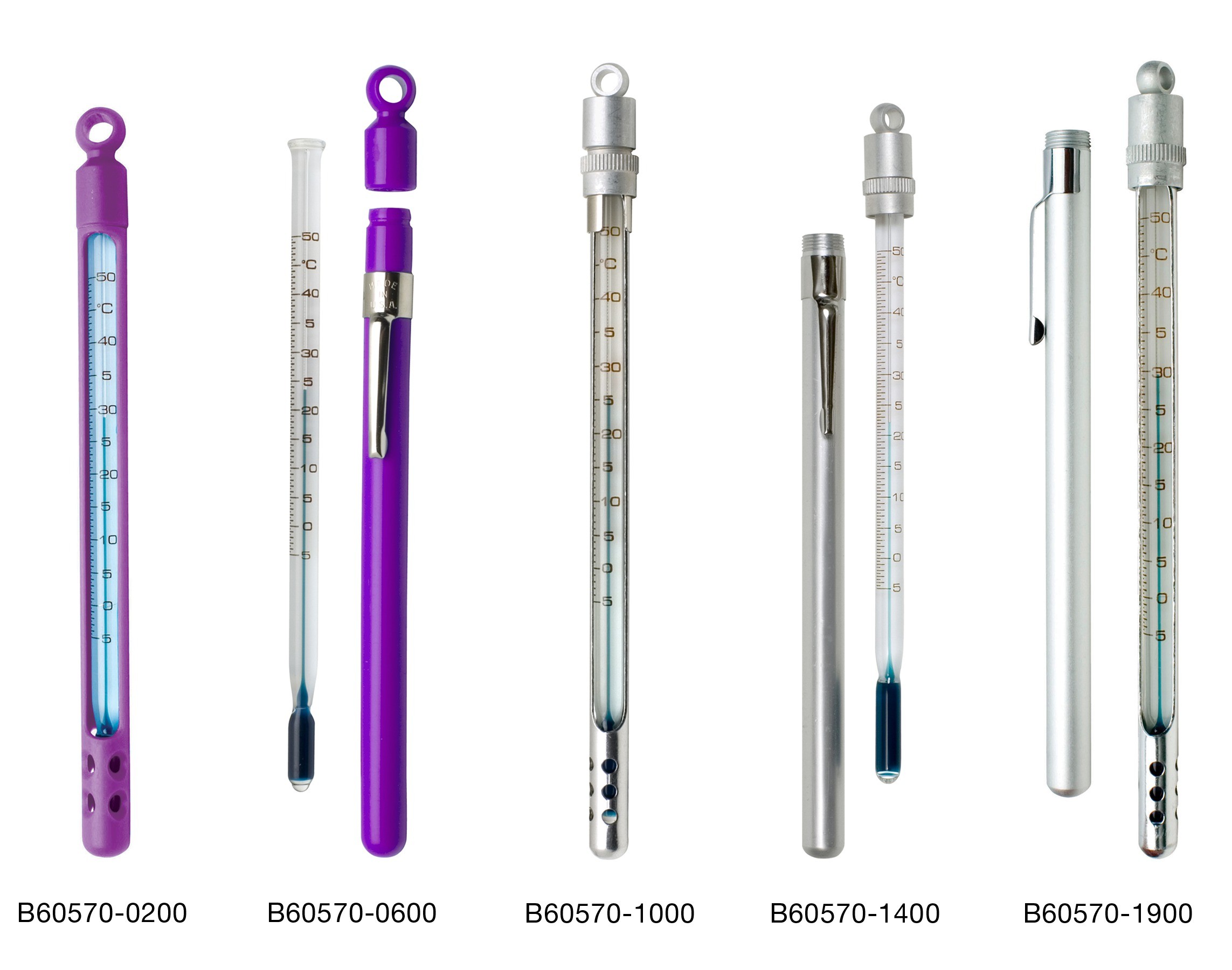H-B Enviro-Safe® Environmentally Friendly Liquid-In-Glass Pocket Laboratory Thermometers