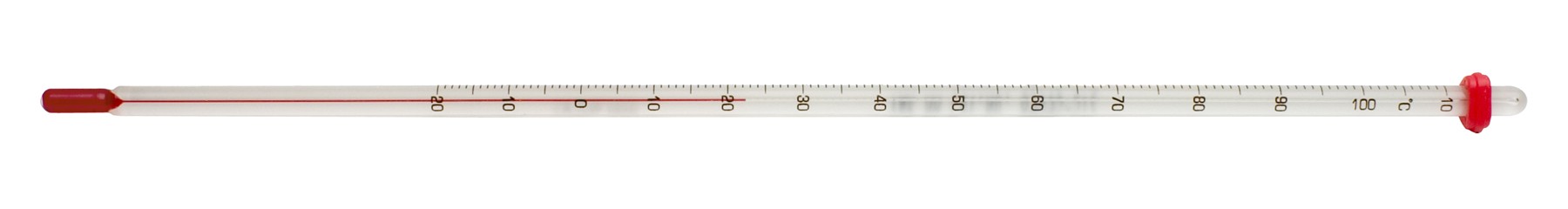 SP Bel-Art, H-B DURAC General Purpose Liquid-In-Glass Laboratory Thermometer; -20 to 110C, 76mm Immersion, Organic Liquid Fill