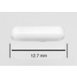 SP Bel-Art Spinbar Teflon Octagon Magnetic Stirring Bar; 12.7 x 3.2mm, White