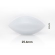 SP Bel-Art Spinbar Teflon Elliptical (Egg-Shaped) Magnetic Stirring Bar; 25.4 x 12.7mm, White