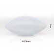SP Bel-Art Spinbar Teflon Elliptical (Egg-Shaped) Magnetic Stirring Bar; 41.3 x 19mm, White 