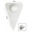 SP Bel-Art Spinvane Teflon Triangular Magnetic Stirring Bar; 10.4 x 16.5 x 9.8mm, Fits 3-5 ml Vials, White