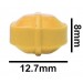 SP Bel-Art Spinbar Teflon Octagon Magnetic Stirring Bar; 12.7 x 8mm, Yellow