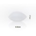 SP Bel-Art Spinbar Teflon Elliptical (Egg-Shaped) Magnetic Stirring Bar; 9.5 x 4.7mm, White
