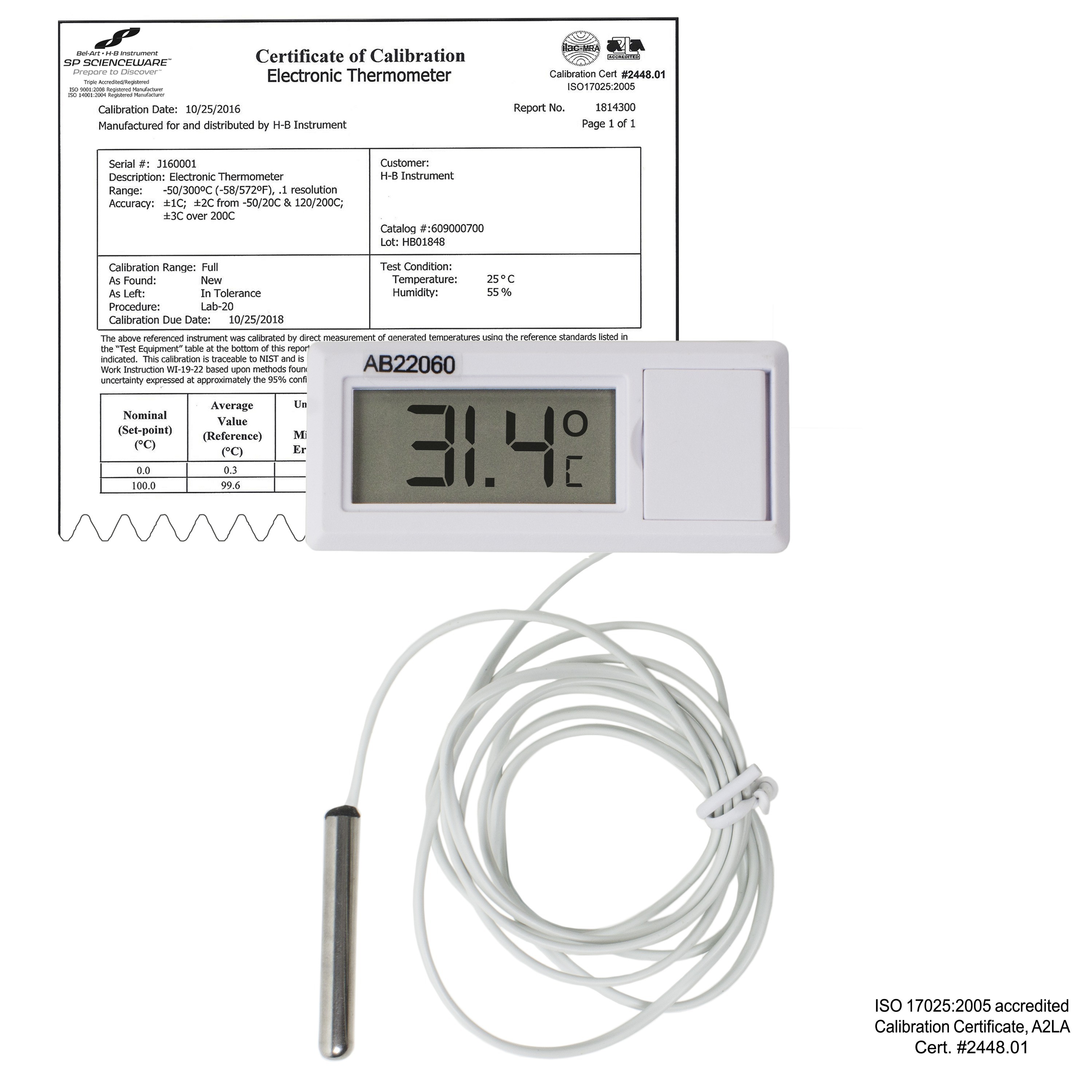 H-B Instrument Durac Hot Water/Refrigerant Line Thermometers:Thermometers