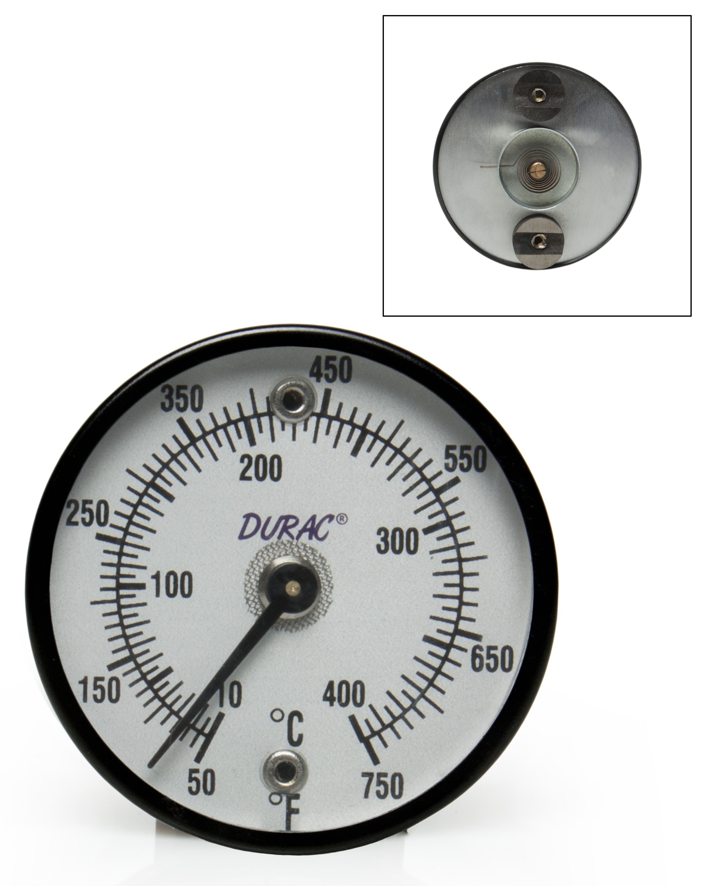 H-B DURAC Bi-Metallic Surface Temperature Thermometer; 10/400C (50/750F ...